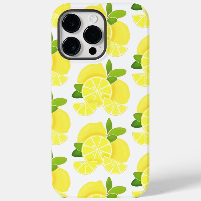 Zitronenlemonen-Zitronenscheiben tropische gelbe F Case-Mate iPhone 14 Pro Max Hülle (Rückseite)