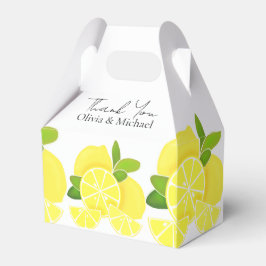 Zitronenlemonen-Zitronenscheiben tropische gelbe F Geschenkschachtel