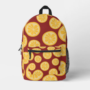 Zitronenmuster Bedruckter Rucksack