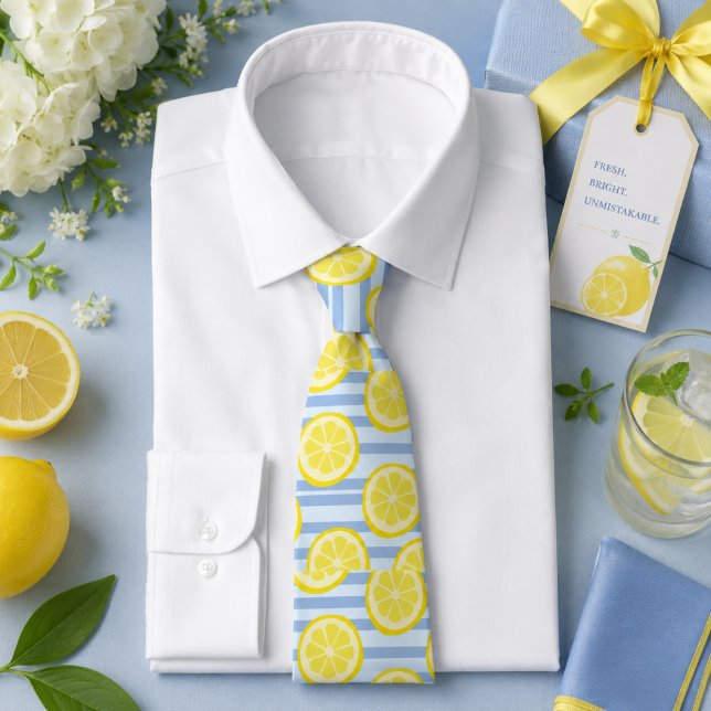 Zitronenmuster Krawatte (Von Creator hochgeladen)