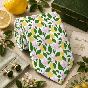 Zitronenmuster Krawatte