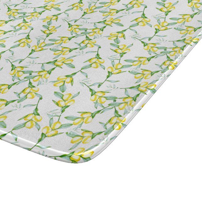 Zitronenmuster Schneidebrett (Ecke)