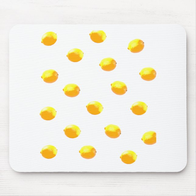 Zitronenmuster Version 1 Mousepad (Vorne)