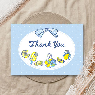 Zitronenquetschen Sie Baby Shower Dankeskarte