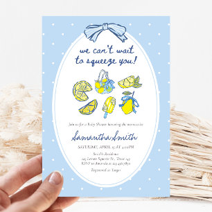 Zitronenquetschen Sie Baby Shower Einladung