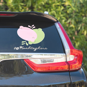 Zitronensaft-Tropf Name Schrift Auto-Aufkleber Aufkleber