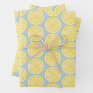 Zitronenscheibe Amalfi-Küste Party Geschenkpapier Set
