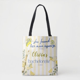 Zitronenthema sie fand ihren Hauptpartner gelb Tasche
