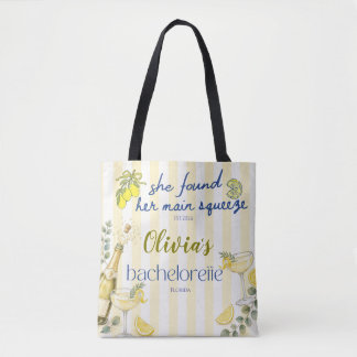 Zitronenthema sie fand ihren Hauptpartner gelb Tasche