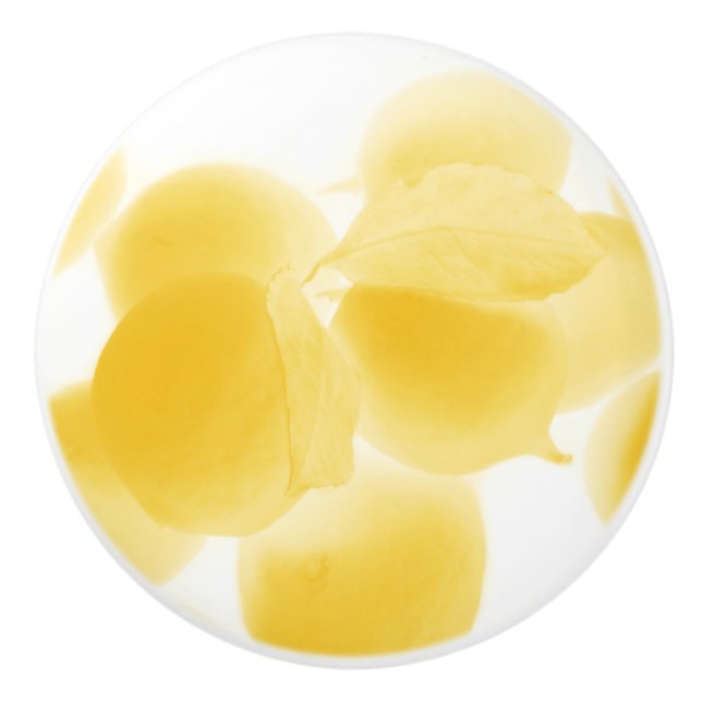 Zitronentraum Keramikknauf (Vorderseite)