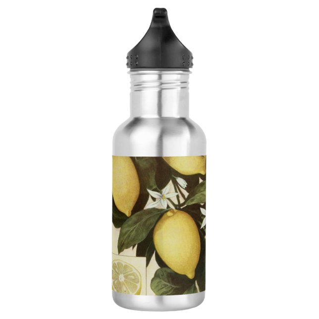 Zitronenwasserflasche Edelstahlflasche (Rechts)