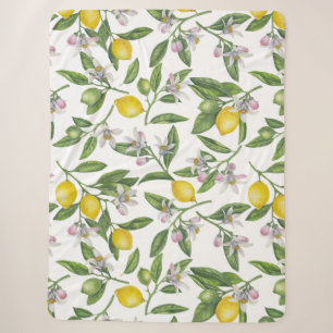 Zitronenzweige mit Blüten und weißen Früchten Sherpadecke