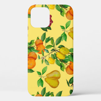 Zitrus, Birne, Kirsche: Aquarelldruck. Case-Mate iPhone Hülle