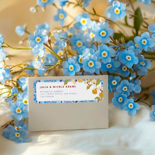 Zitrus Blau Gelbe Zitrone Amalfi-Küste Baby Shower