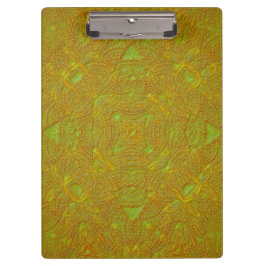 Zitrus-Damask-Mandala-Ordner Klemmbrett