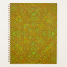 Zitrus-Damask-Mandala-Ordner
