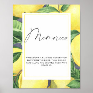 Zitrus - Erinnerungen mit der Braut Poster