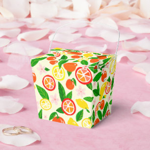 Zitrus-Feier Zitronen Orangen Brautparty Geschenkschachtel