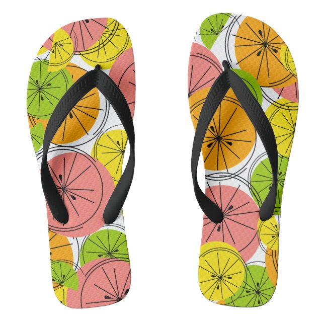 Zitrus Flip Flops (Fußbett)