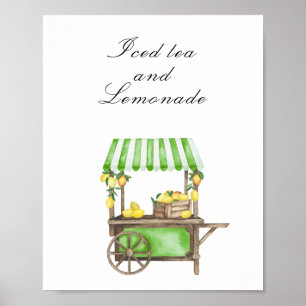 Zitrus-Junggesellinnenabschied - Eistee und Limona Poster