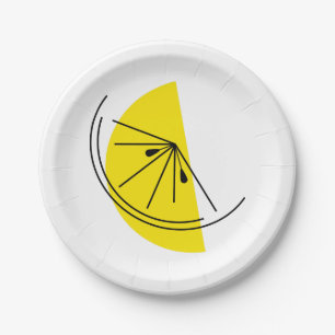 Zitrus Limone Pappteller