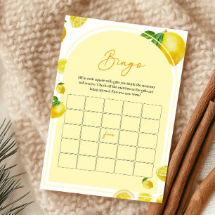 Zitrus-Limonen-Baby-Shower-Bingo-Spiel