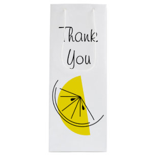 Zitrus-Limonen-Dankeschön-Geschenktüte Wein Geschenktüte Für Weinflaschen