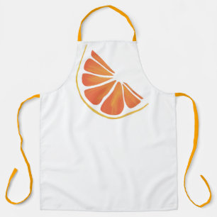 Zitrus Orange Grapefruit Scheibe Kunst Schürze
