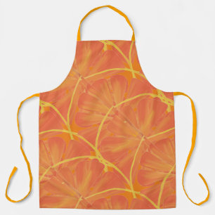 Zitrus Orange Grapefruit Scheibe Kunst Schürze