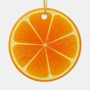Zitrus Orange Obstschale Keramik Ornament
