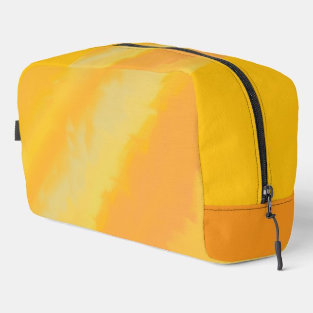 Zitrus Sonnige Orange Wasserfarbe Waschbeutel (Rechte Ecke)