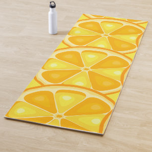 Zitrus TROPICAL SOMMER FRUIT Orange Zitronen Slice Yogamatte