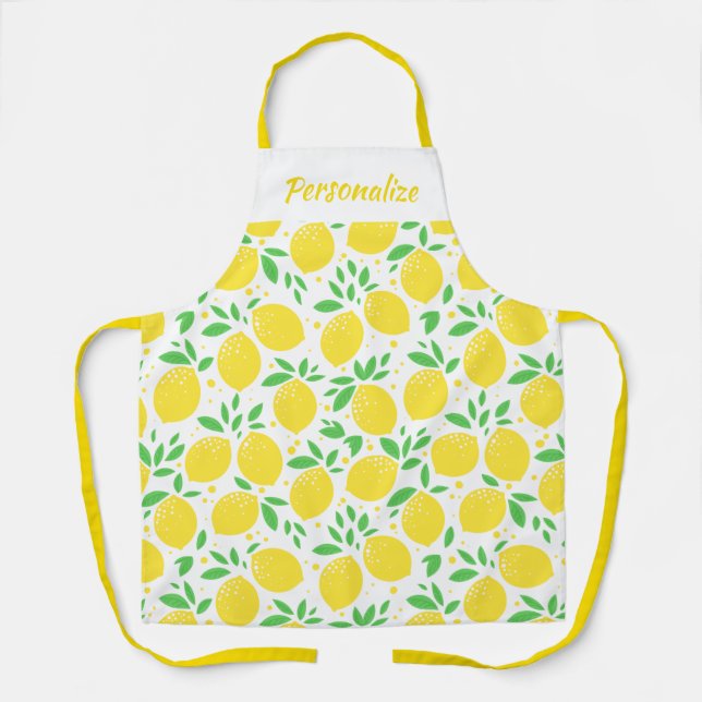 Zitrus Zitrusfrüchte Obstgarten Muster Frauen Koch Schürze (Vorderseite)