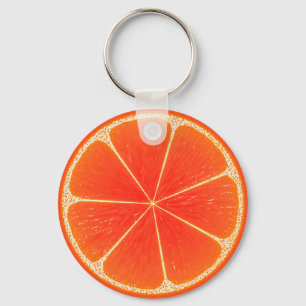 Zitrusblut Orangenfrucht-Slice Schlüsselanhänger