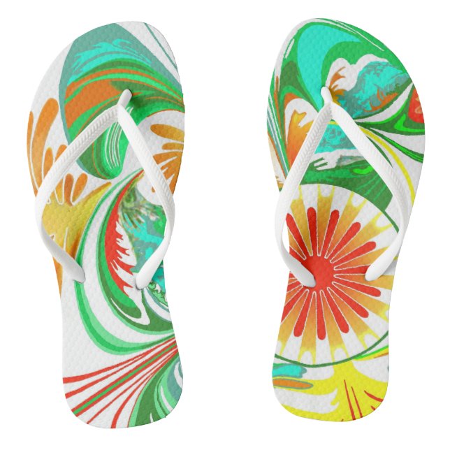 Zitrusexplosion Flip Flops (Fußbett)