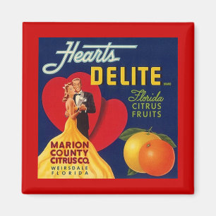 ZITRUSFRUCHT MAGNET ~ WALZER ~ HERZ-DELITE FLORIDA