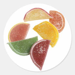 Zitrusfrucht-Marmelade Runder Aufkleber