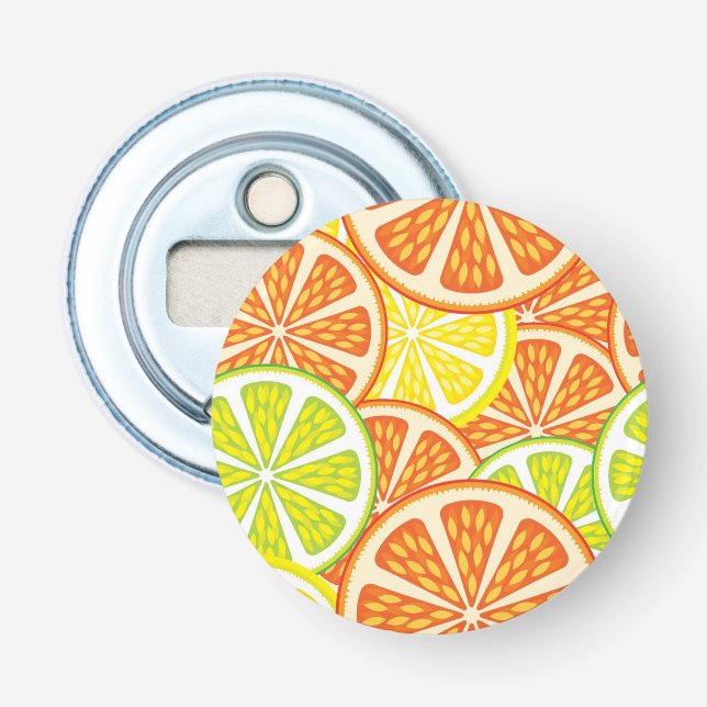 Zitrusfrucht-Muster 2 Flaschenöffner (Vorderseite)