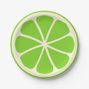 Zitrusfrucht-Party Limon Pappteller