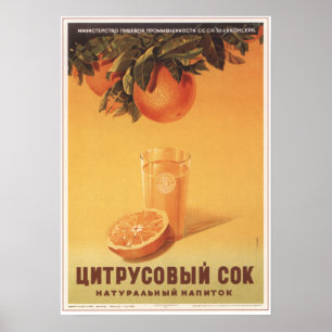 Zitrusfrucht-Saft Poster