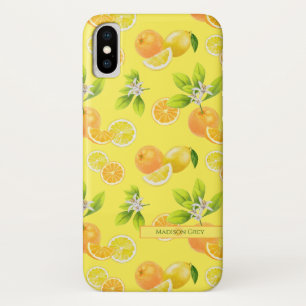 Zitrusfrüchte Art Orange und Zitronen Patten Case-Mate iPhone Hülle