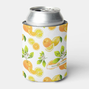 Zitrusfrüchte Art Orange und Zitronen Patten Dosenkühler