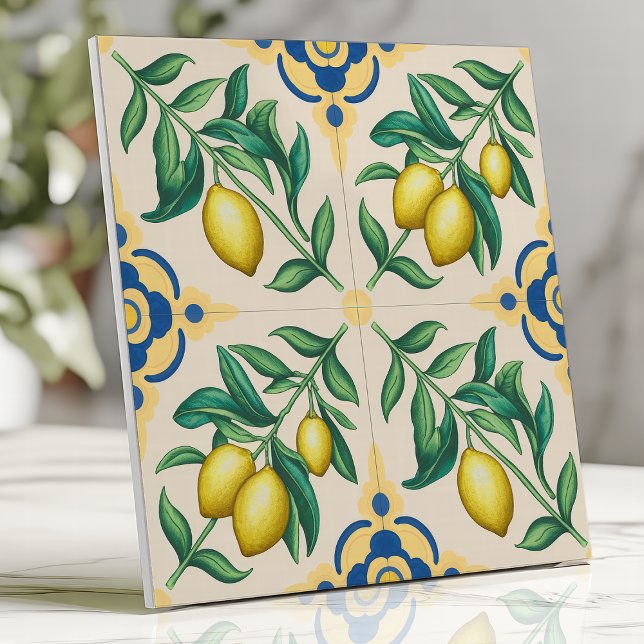 Zitrusfrüchte aus Mittelmeerlemon Fliese (Von Creator hochgeladen)