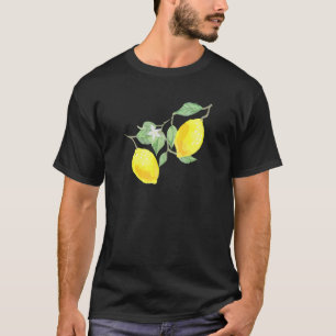Zitrusfrüchte aus Zitronenfrüchten mit grünen Blät T-Shirt