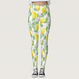 Zitrusfrüchte botanisches Muster.Aktive Ausbildun Leggings