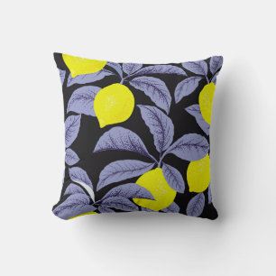 Zitrusfrüchte, botanisches Vintages Design. Kissen