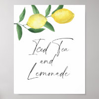 Zitrusfrüchte - Eistee und Limonade