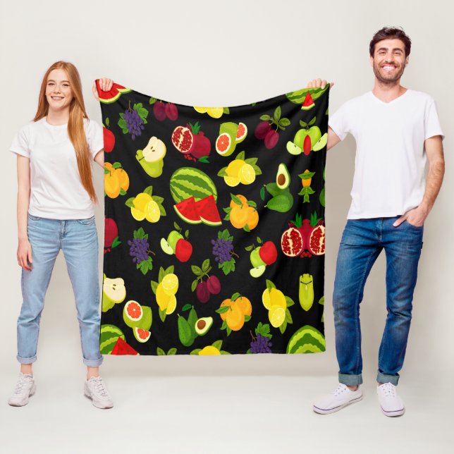 Zitrusfrüchte Fleecedecke (Beispiel)