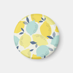 Zitrusfrüchte, lebendiges, nahtloses Muster. Magnet