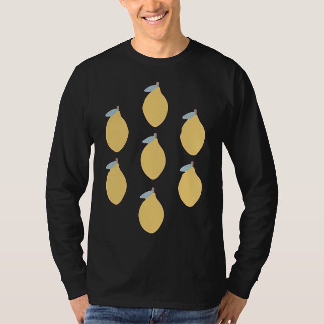 Zitrusfrüchte mit symmetrischem Muster T-Shirt (Vorderseite)